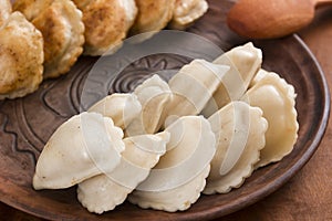 Dumplings with various fillings photo