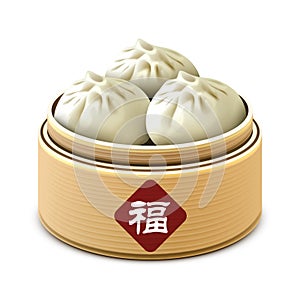 dumplings. Vector illustration decorative design