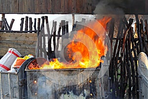 Dumpster fire photo