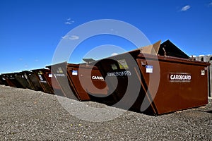 Dumpsters for recycling photo