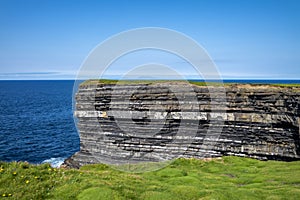 The Dun Briste Sea Stack Off The Cliffs Of Downpatrick Head In County Mayo - Ireland photo