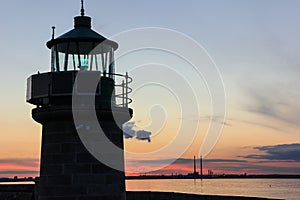 Dun Laoghaire lighthouse. Dublin. Ireland photo