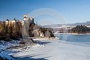 Dunajec castle in Niedzica, Poland, Czorsztyn lake