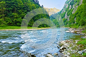 The Dunajec River Gorge natural reserve. Pieniny