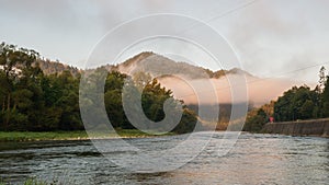 Dunajec river in Pieniny mountains.