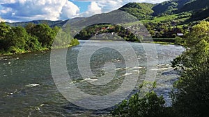 Dunajec river in Tylmanowa - Poland