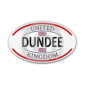 Dundee logo badge UK over a white background