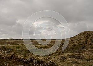 Dune area on Romo island, Denmark photo