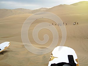 Dune buggies and sandboarding