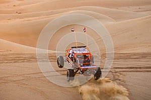 Dune buggy in the sands-