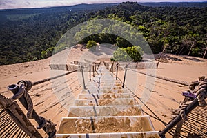 Dune du Pilat at 114 Metres the highest sand dune in Europe near