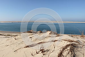 Dune du Pilat in arcachon pyla city the biggest sand dune in Europe France