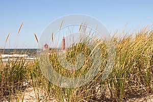 Dune Grass and Lighthouse