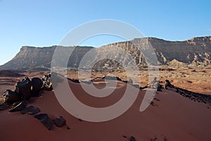 Dune landscape in Crater Ramon.