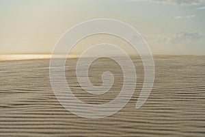 Wind tracks in the sand of the Dune of Pilat.