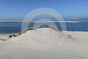 Dune of Pilat in Pyla Arcachon in south west France is the largest sandy desert in Europe