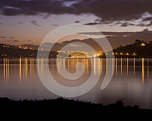 Dunedin, New Zealand at Sunset photo