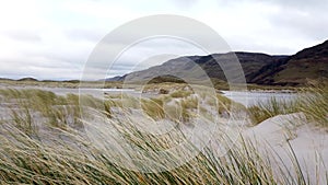 The dunes and beach at Maghera Beach near Ardara, County Donegal - Ireland.