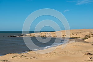 Dunes of the Cabo Polonia National Park in the Department of Rocha in Uruguay photo