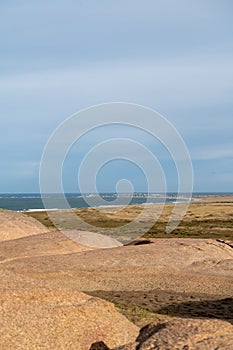 Dunes of the Cabo Polonia National Park in the Department of Rocha in Uruguay photo