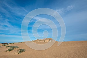 Dunes of the Cabo Polonia National Park in the Department of Rocha in Uruguay photo