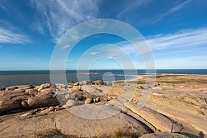 Dunes of the Cabo Polonia National Park in the Department of Rocha in Uruguay photo