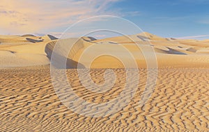 Dunes and colored sands of the Rub al-Khali desert