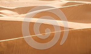 Dunes in desert