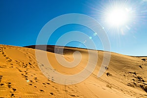 Dunes of Erg Chebbi near Merzouga in Morocco