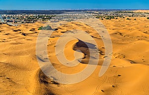 Dunes of Erg Chebbi near Merzouga in Morocco