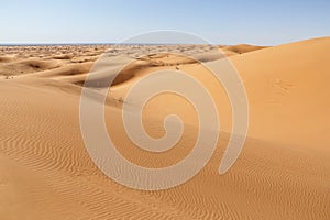 Sand Dunes in the Natural park pinacate, sonora, mexico. VI photo