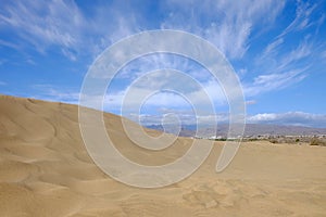 Dunes of Maspalomas. Gran Canaria, Spain.