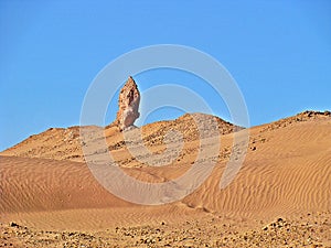 Dunes in the moroccan sahara desert