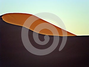 Dunes in the moroccan sahara desert