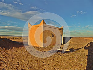 Dunes in the moroccan sahara desert
