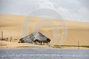 Dunes on river Preguicas near Atins, Brazil