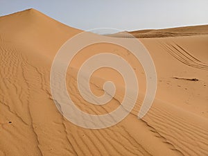 Dunes of Sahara desert