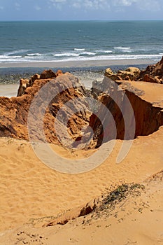 Dunes, sand, sun and blue sea.