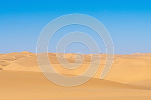 Dunes in Walvis Bay, in namibia desert