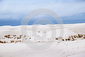 The Dunes of the White Sands National Monument in New Mexico USA