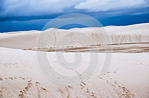 The Dunes of the White Sands National Monument in New Mexico USA