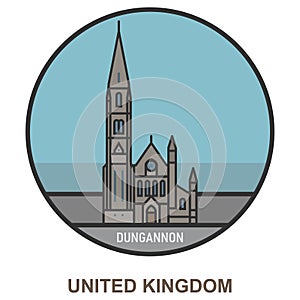 Dungannon. Cities and towns in United Kingdom