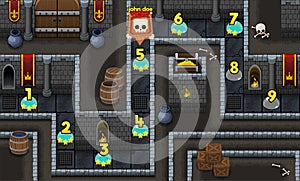 Dungeon Game Level Map