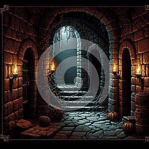 Dungeon, Role Playing game, low light, creepy