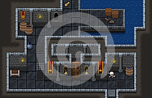 The Dungeon Top Down Game Tileset