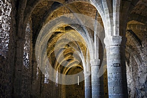 The dungeons of Chateau de Chillon