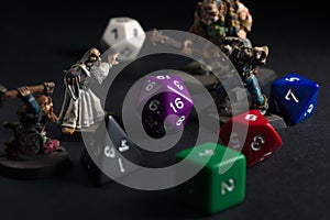 Dungeons and Dragons Figures and Dice