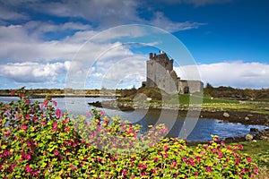 Dunguaire castle at the ocean