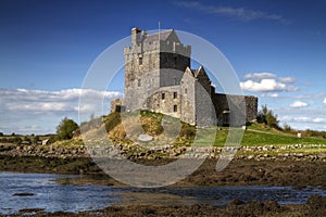 Dunguaire castle in sunny day photo