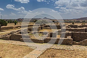 Dungur (Queen of Sheba) Palace ruins in Axum, Ethiop